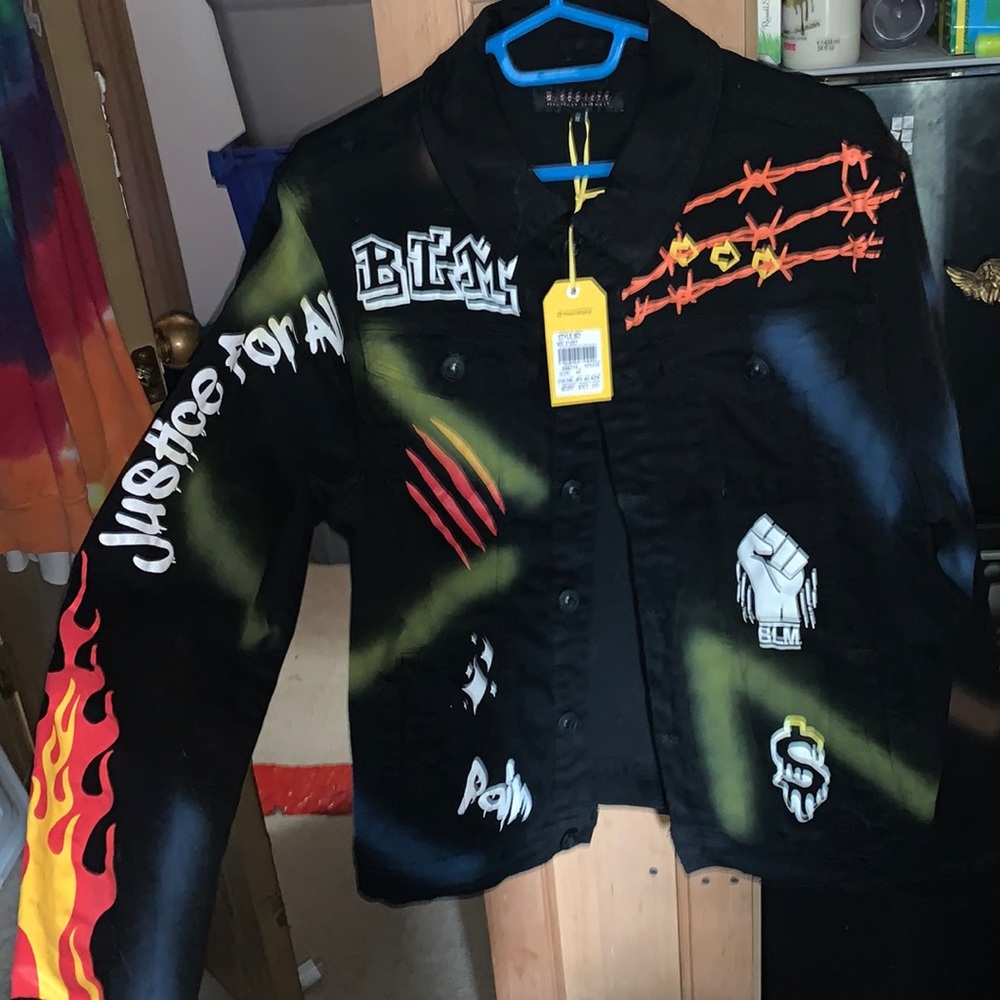 Street style denim jacket, medium, M. Society
